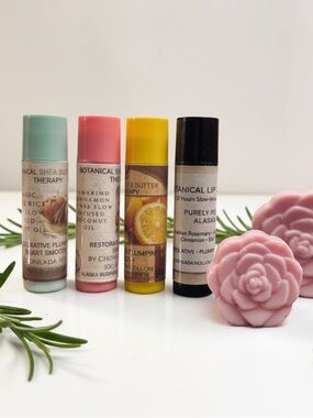 Organic Botanical Shea Butter Lip Therapy & Goat Milk Soap 🎁 Gift Set